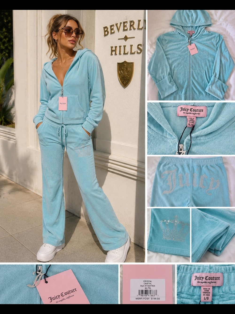 💎 Juicy Couture NWT Crystal Terrycloth Tracksuit Set 💎
Bring back iconic Y2K s